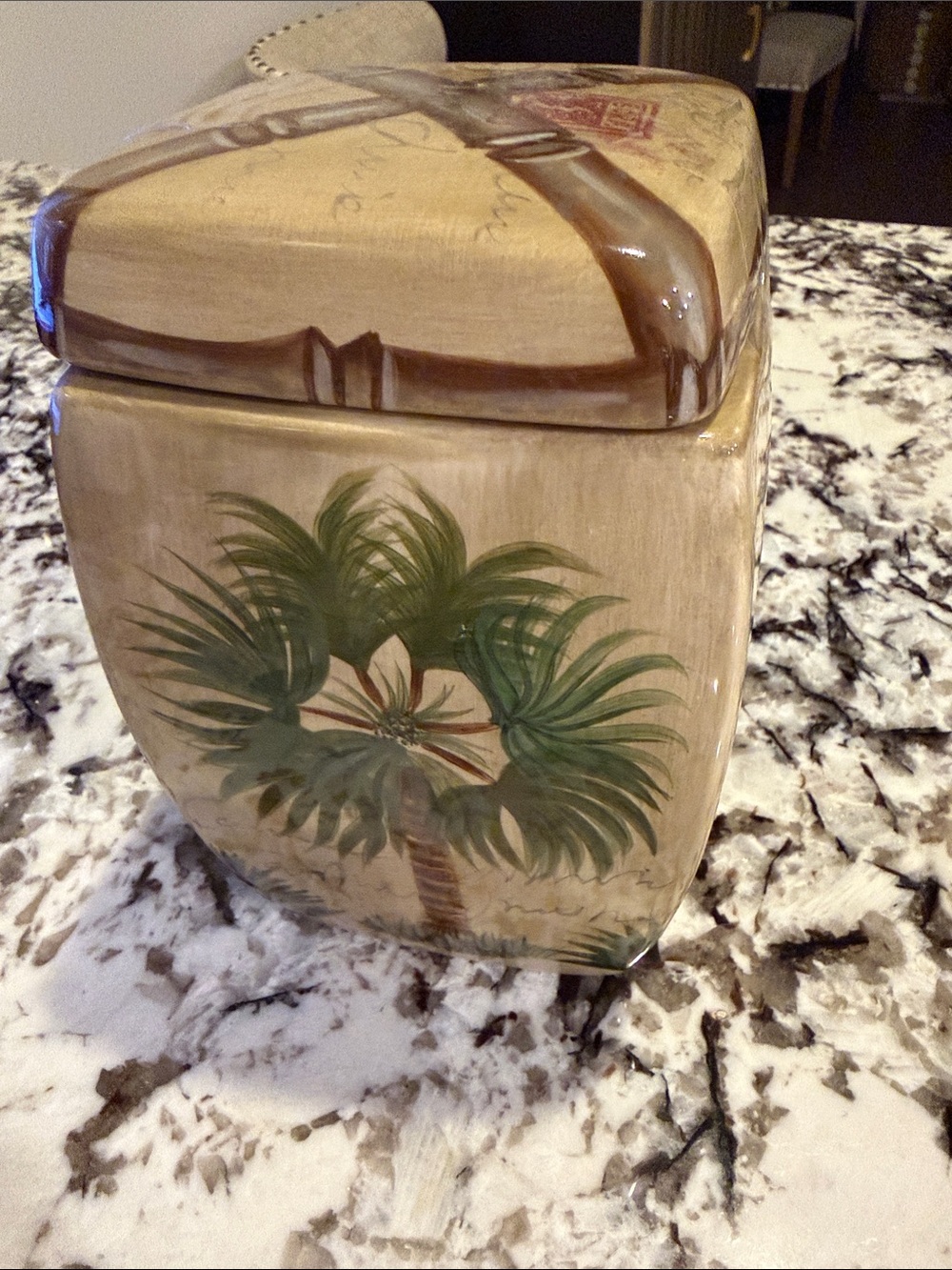 Tabletops Unlimited Bora Bora 8" Canister w/ Lid-Prototype Sample for Federated